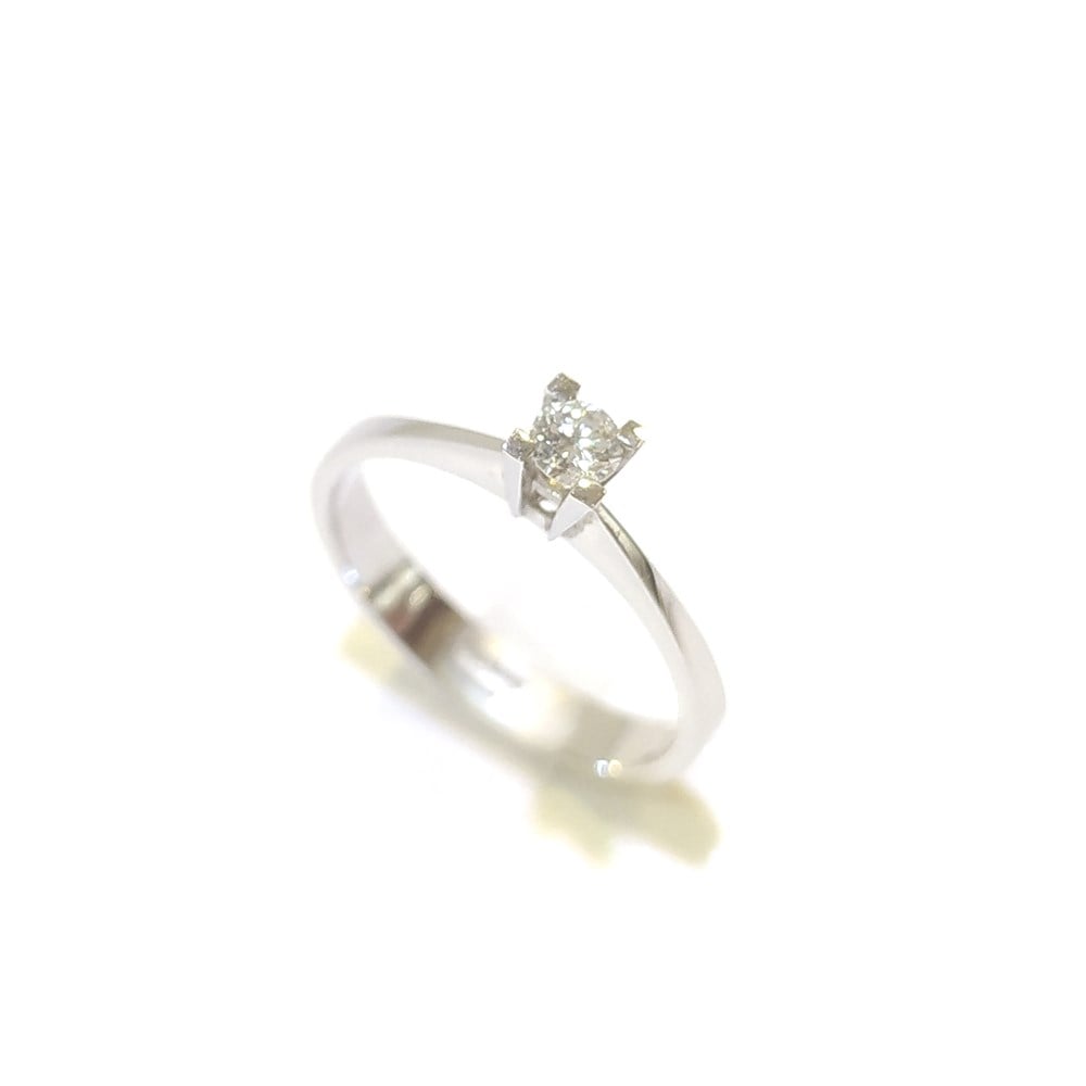 0.15ct H Color Pırlanta Tek TAş Yüzük 18 Ayar Altın