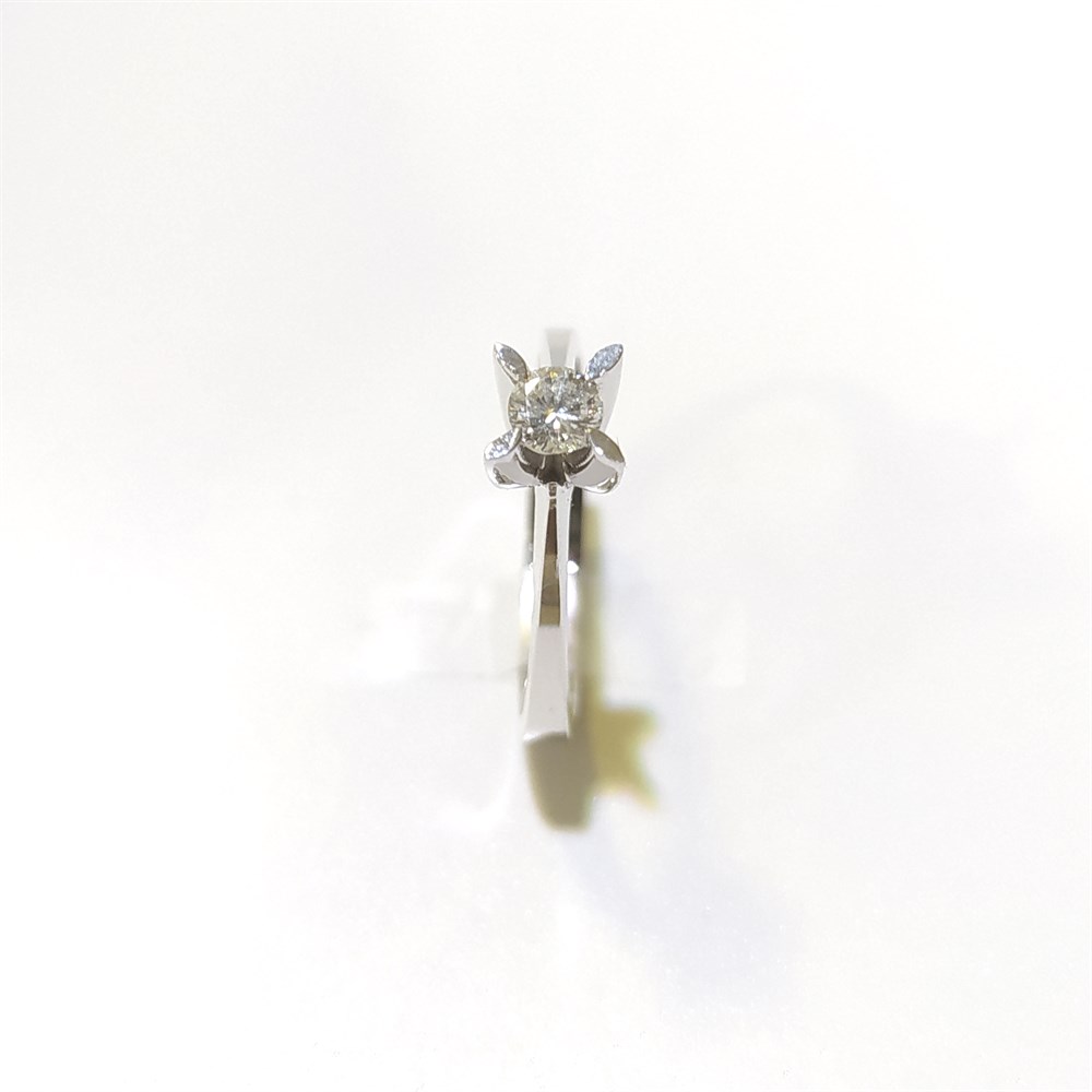 0.16ct G SI2 Pırlanta Tek TAş Yüzük 14 Ayar Altın