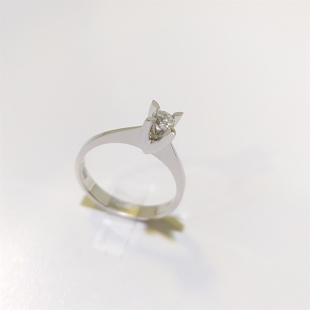 0.16ct G SI2 Pırlanta Tek TAş Yüzük 14 Ayar Altın