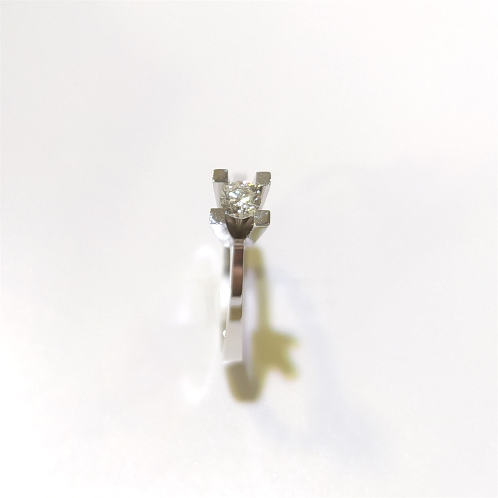 0.16ct H VS2 Pırlanta Tek TAş Yüzük 14 Ayar Altın