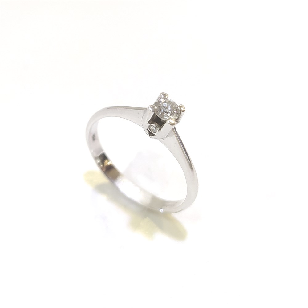 0.17ct H Color Pırlanta Tek TAş Yüzük 18 Ayar Altın