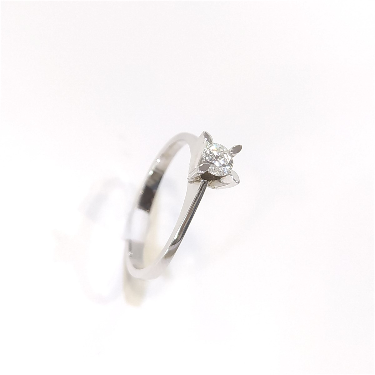 0.21ct H Color Pırlanta Tek TAş Yüzük 14 Ayar Altın