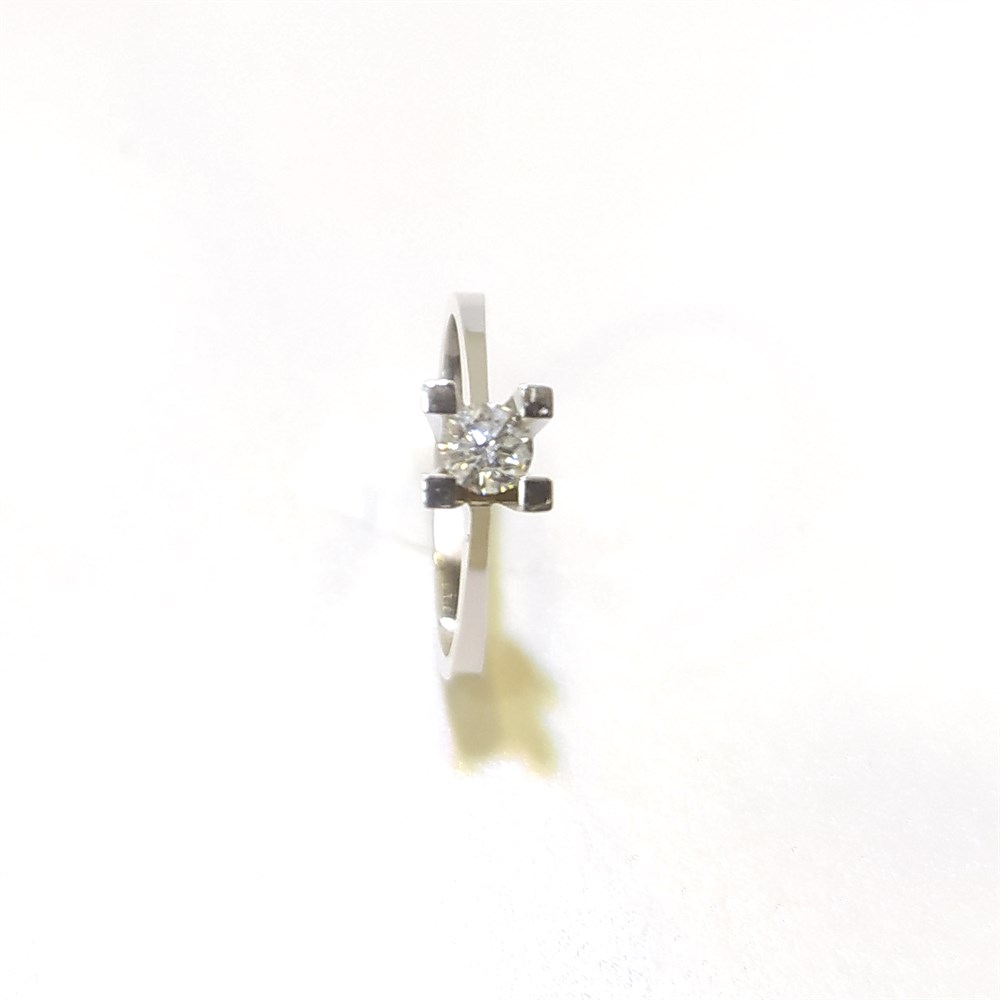 0.23ct F VS2 Pırlanta Tek TAş Yüzük 14 Ayar Altın