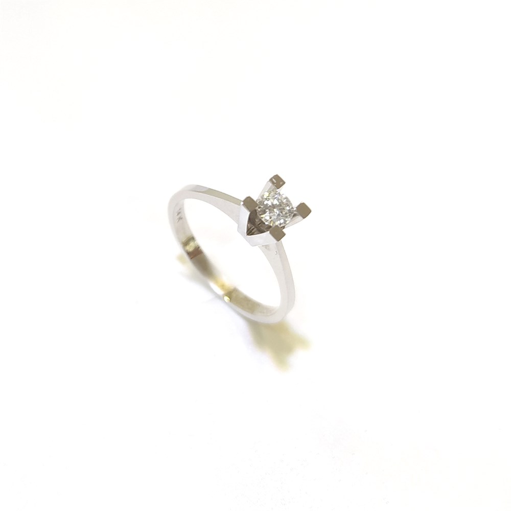 0.23ct F VS2 Pırlanta Tek TAş Yüzük 14 Ayar Altın