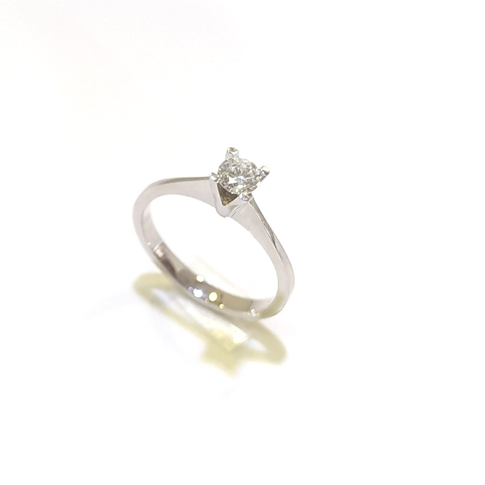 0.23ct G SI Pırlanta Tek TAş Yüzük 14 Ayar Altın