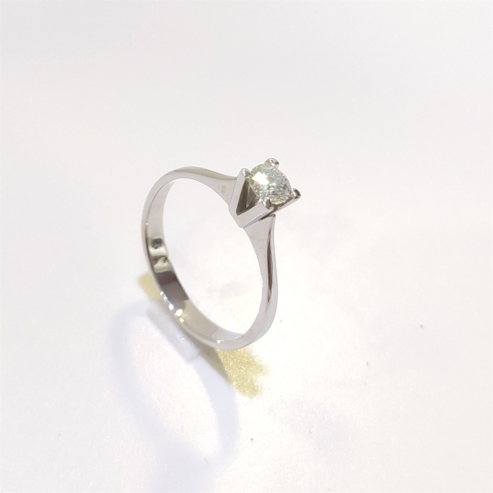 0.26ct D SI Pırlanta Tek TAş Yüzük 18 Ayar Altın