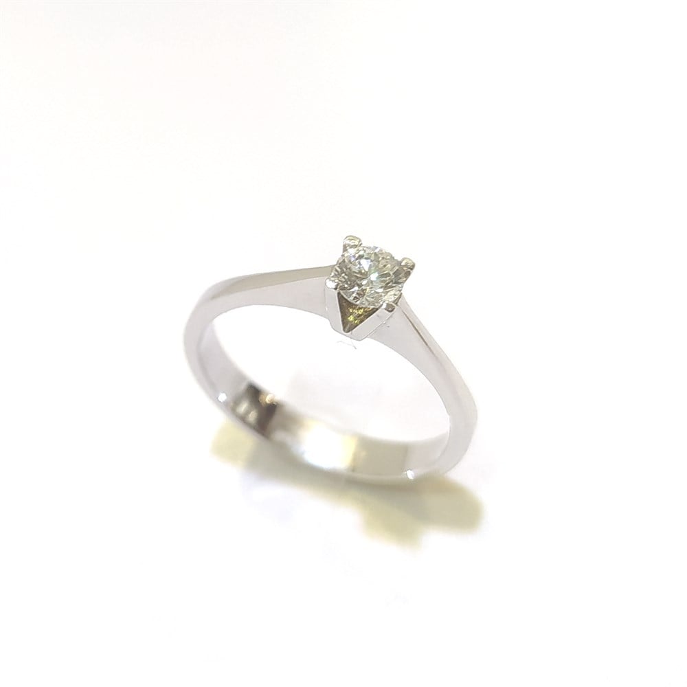 0.31ct J Color Pırlanta Tek TAş Yüzük 18 Ayar Altın