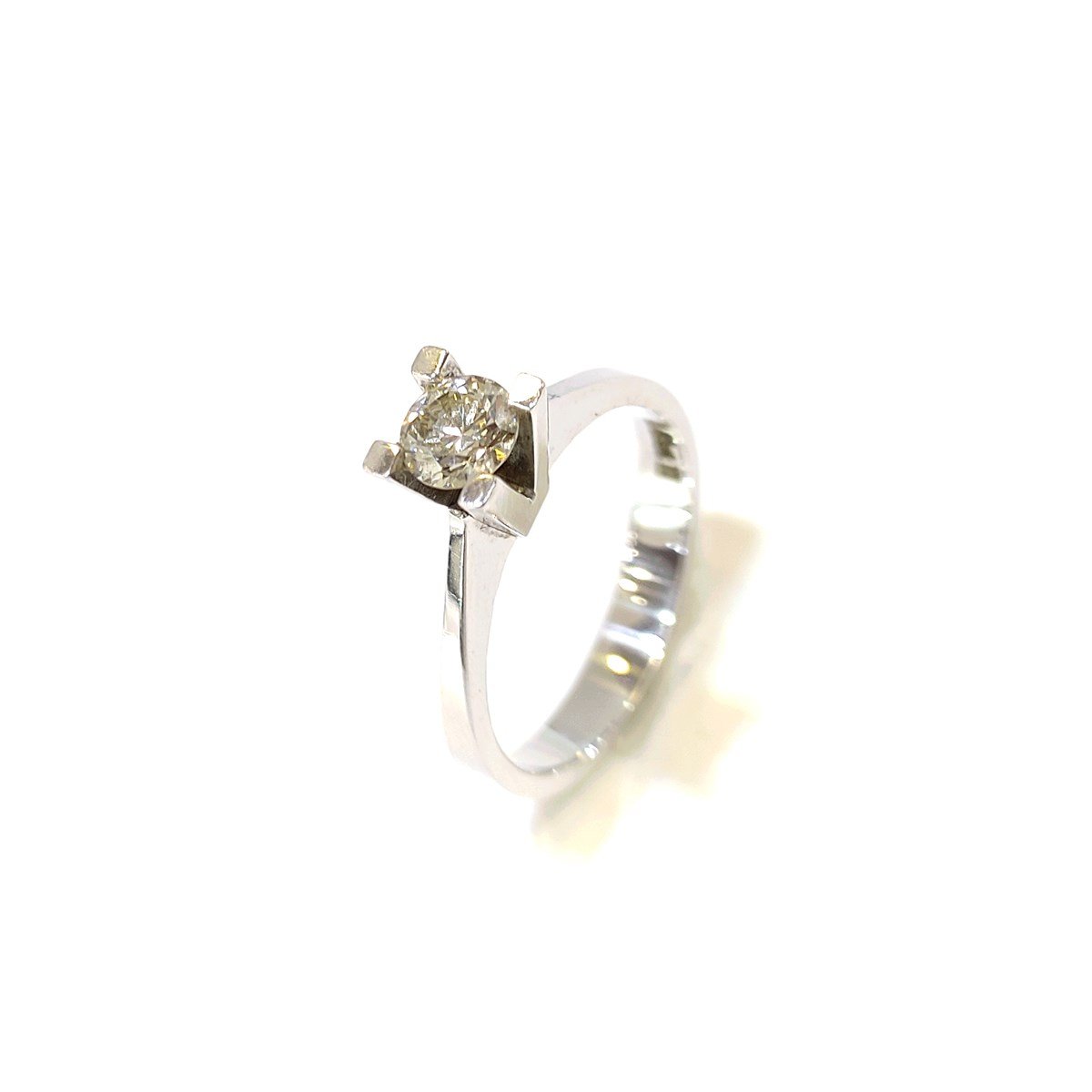 0.41ct H VS Pırlanta Tek Taş Yüzük 14 Ayar Altın 4K VİDEOLU