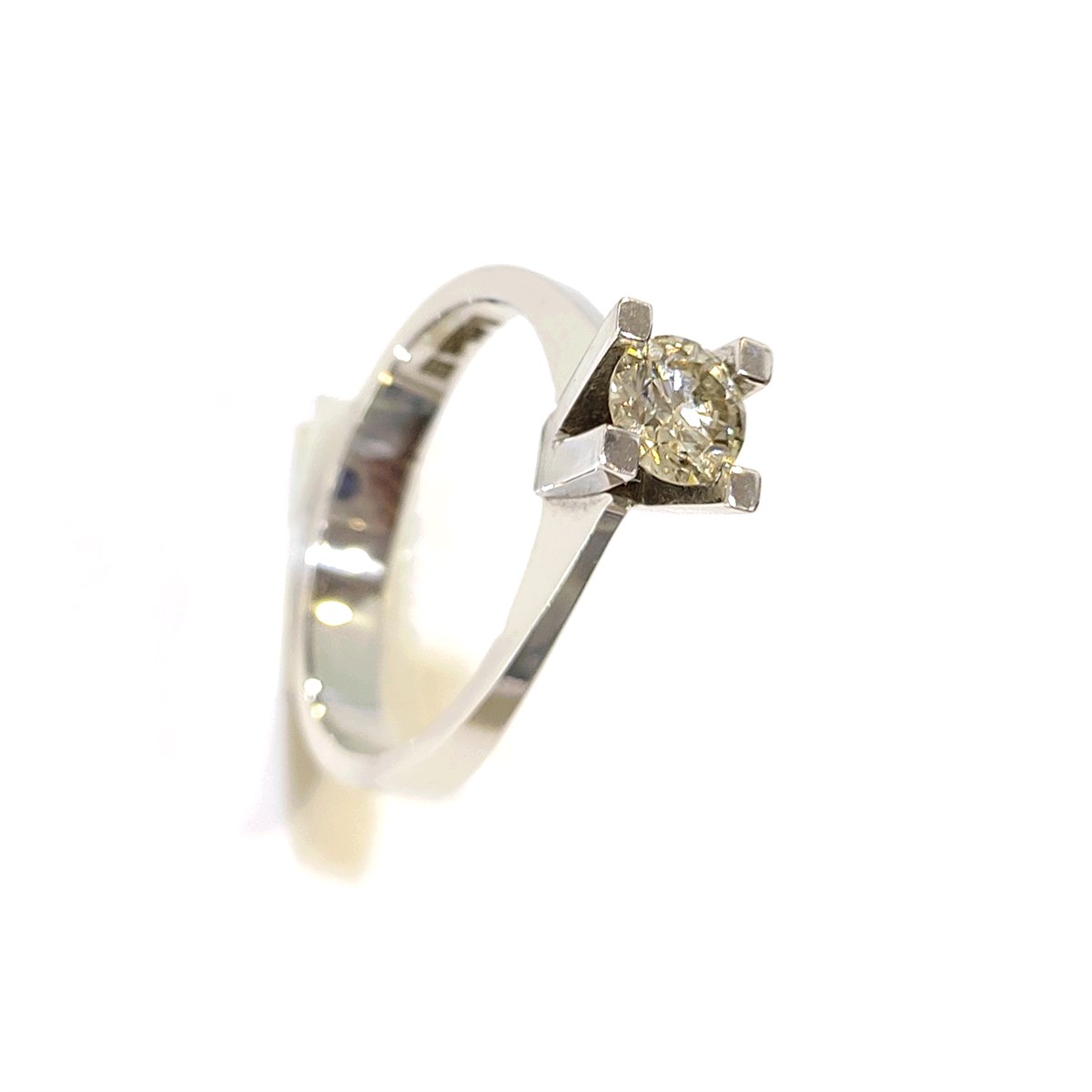 0.41ct H VS Pırlanta Tek Taş Yüzük 14 Ayar Altın 4K VİDEOLU