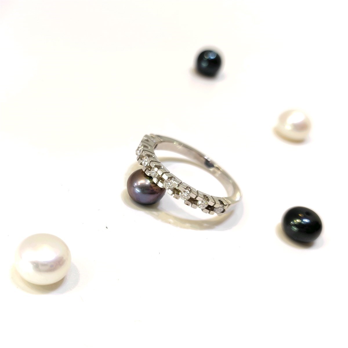 Su Yolu 0.26ct Pırlanta Yarım Tur Yüzük 14 Ayar Altın HD VİDEOLU