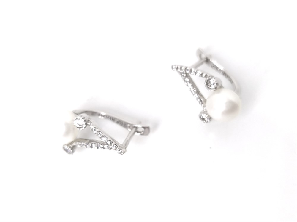 İnci Küpe 14 Ayar Altın