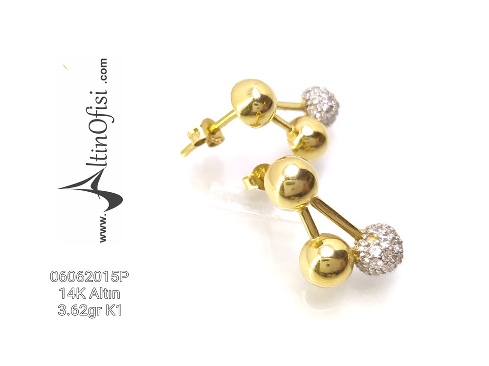 Kiraz Küpe 14 Ayar Altın