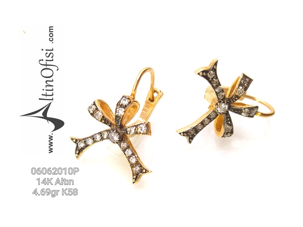 Kurdela Küpe 14 Ayar Altın