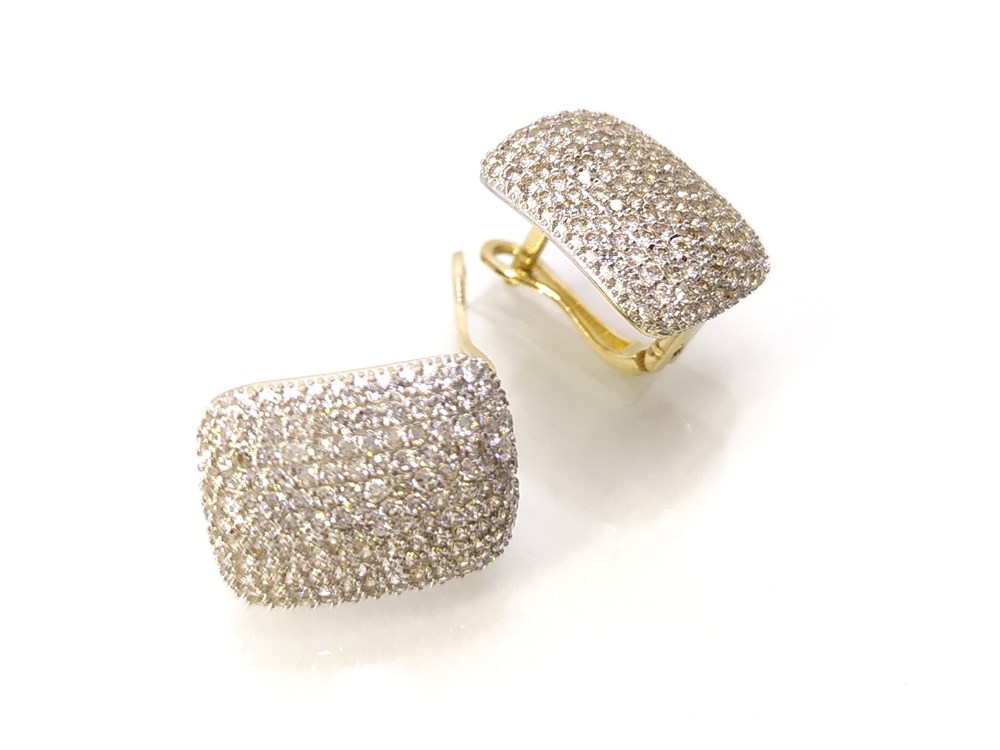 Taşlı Küpe 14 Ayar Altın