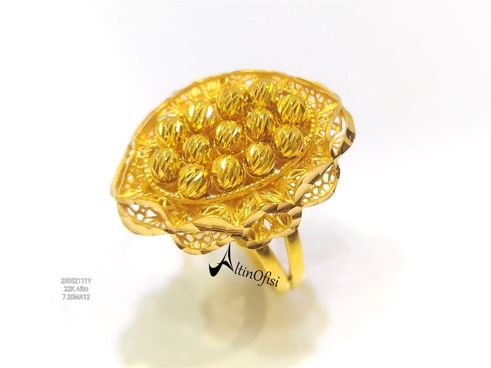 Dorika Toplu Yüzük 22 Ayar Altın 