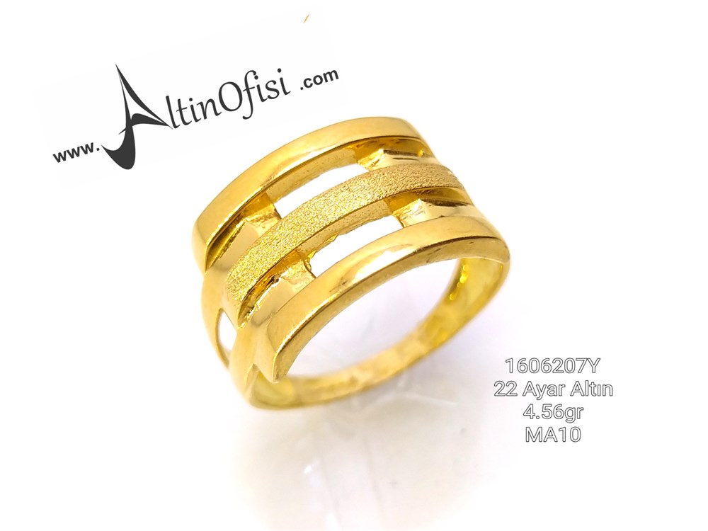 Kaburga Yüzük 22 Ayar Altın 