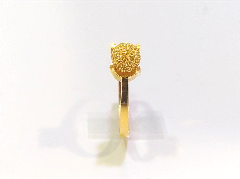 Kumlu Tek Toplu Yüzük 22 Ayar Altın 