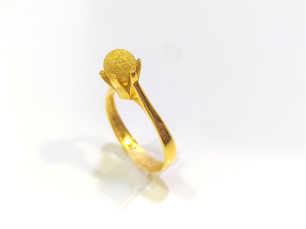 Kumlu Tek Toplu Yüzük 22 Ayar Altın 