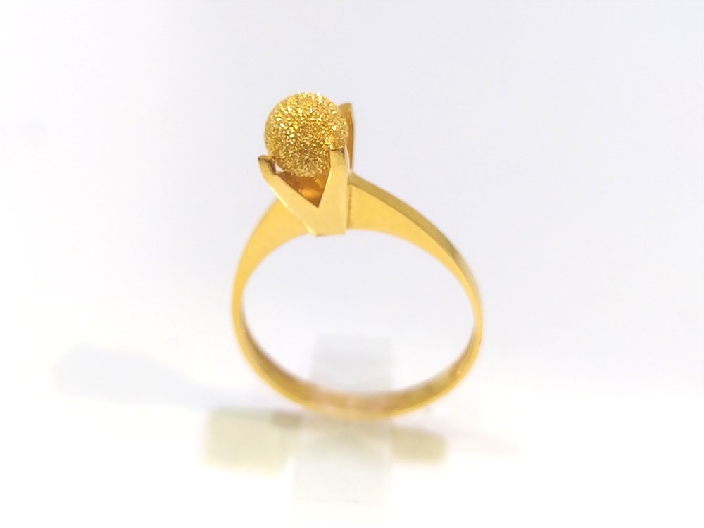 Kumlu Tek Toplu Yüzük 22 Ayar Altın 