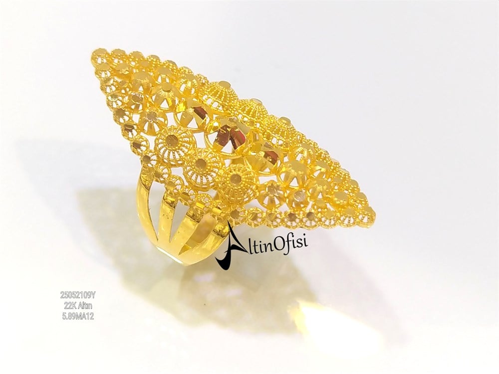 Mekik Yüzük 22 Ayar Altın 
