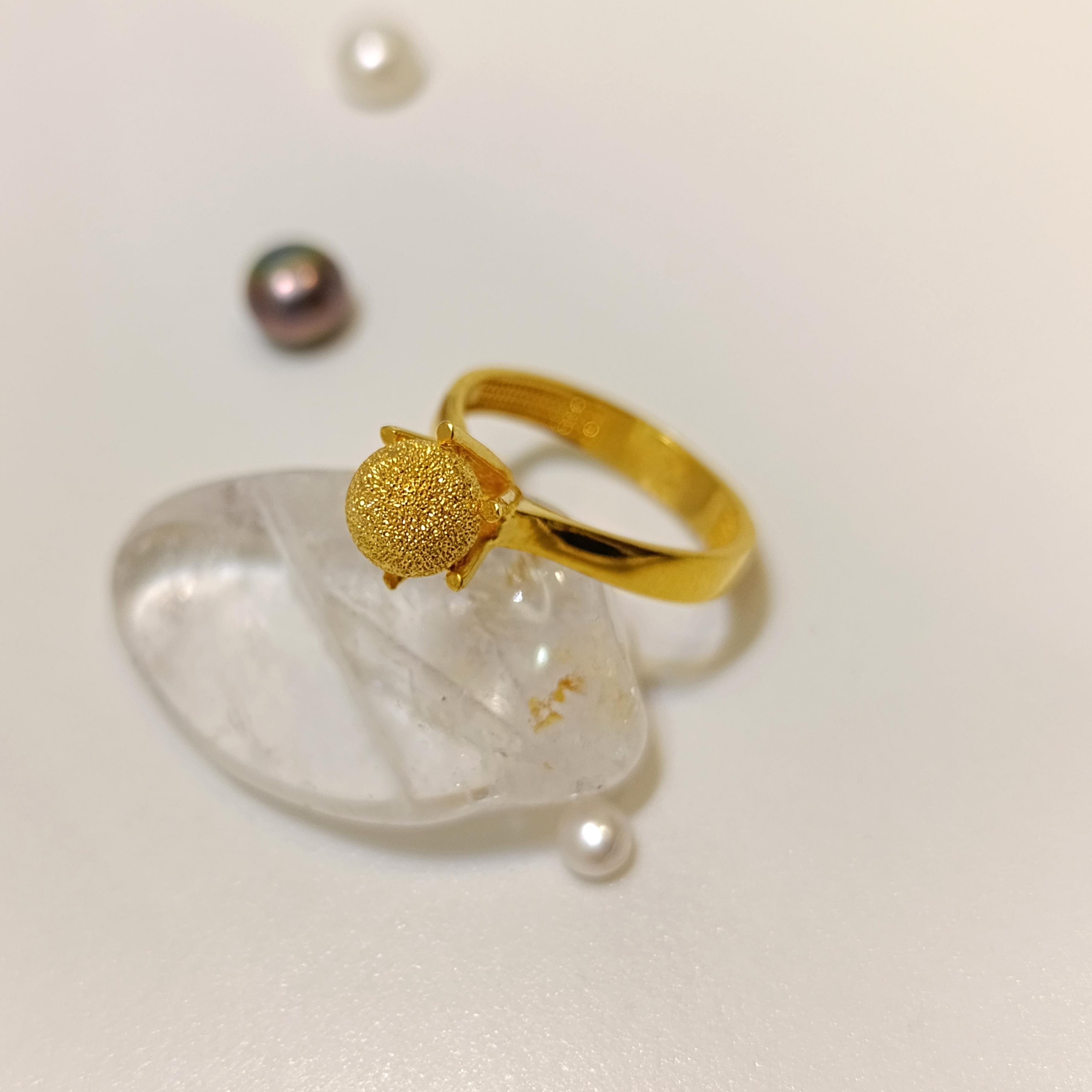 Tek Taş Görünümlü Dorika Toplu Yüzük 22 Ayar Altın HD VİDEOLU