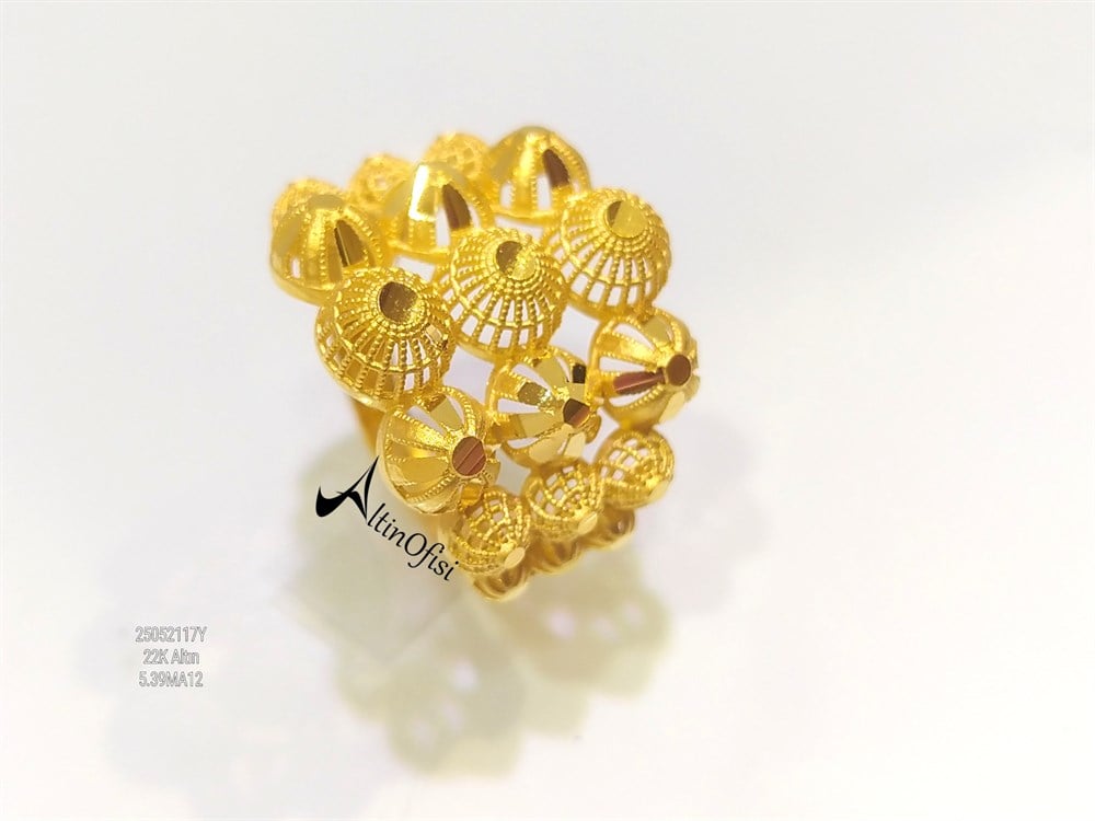 Telkari Yüzük 22 Ayar Altın 