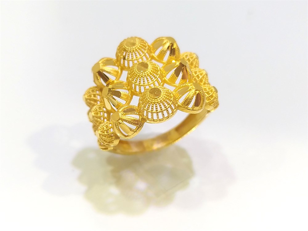 Telkari Yüzük 22 Ayar Altın 