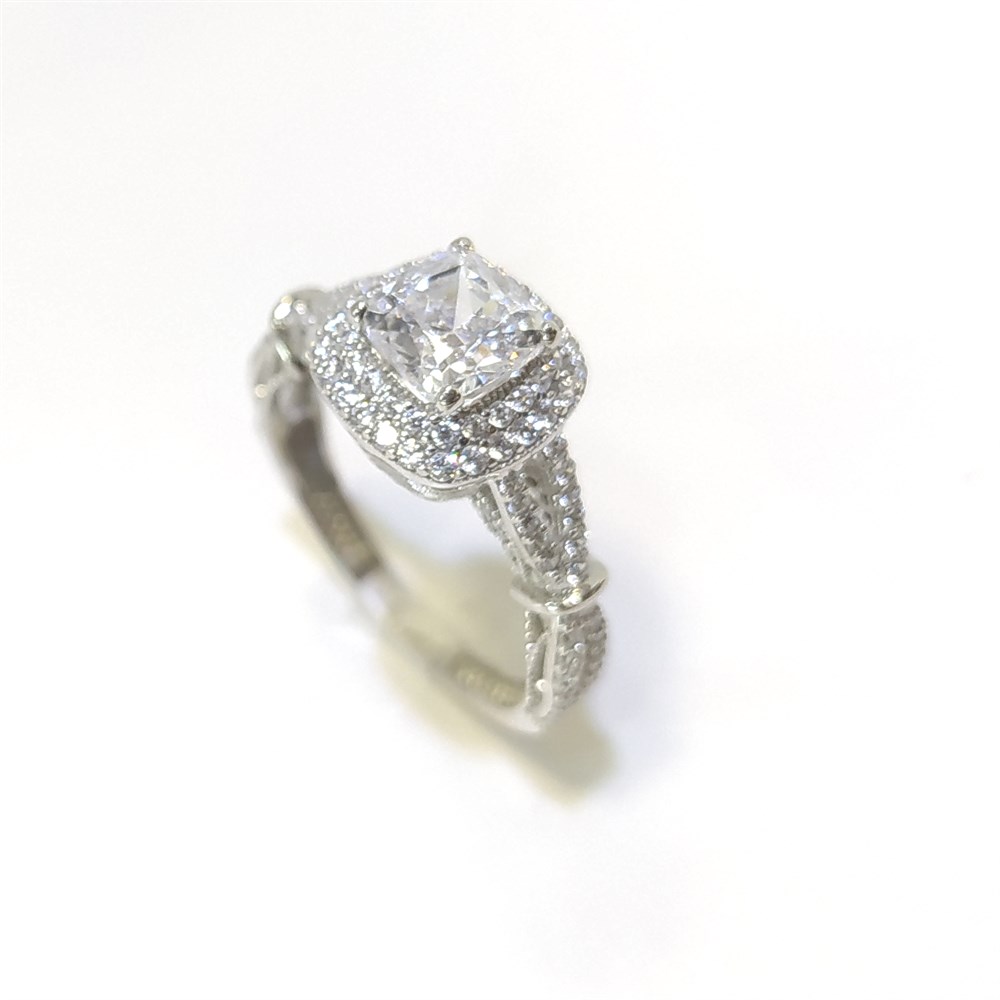  Prenses Taşlı Tek Taş Yüzük 14 Ayar Altın