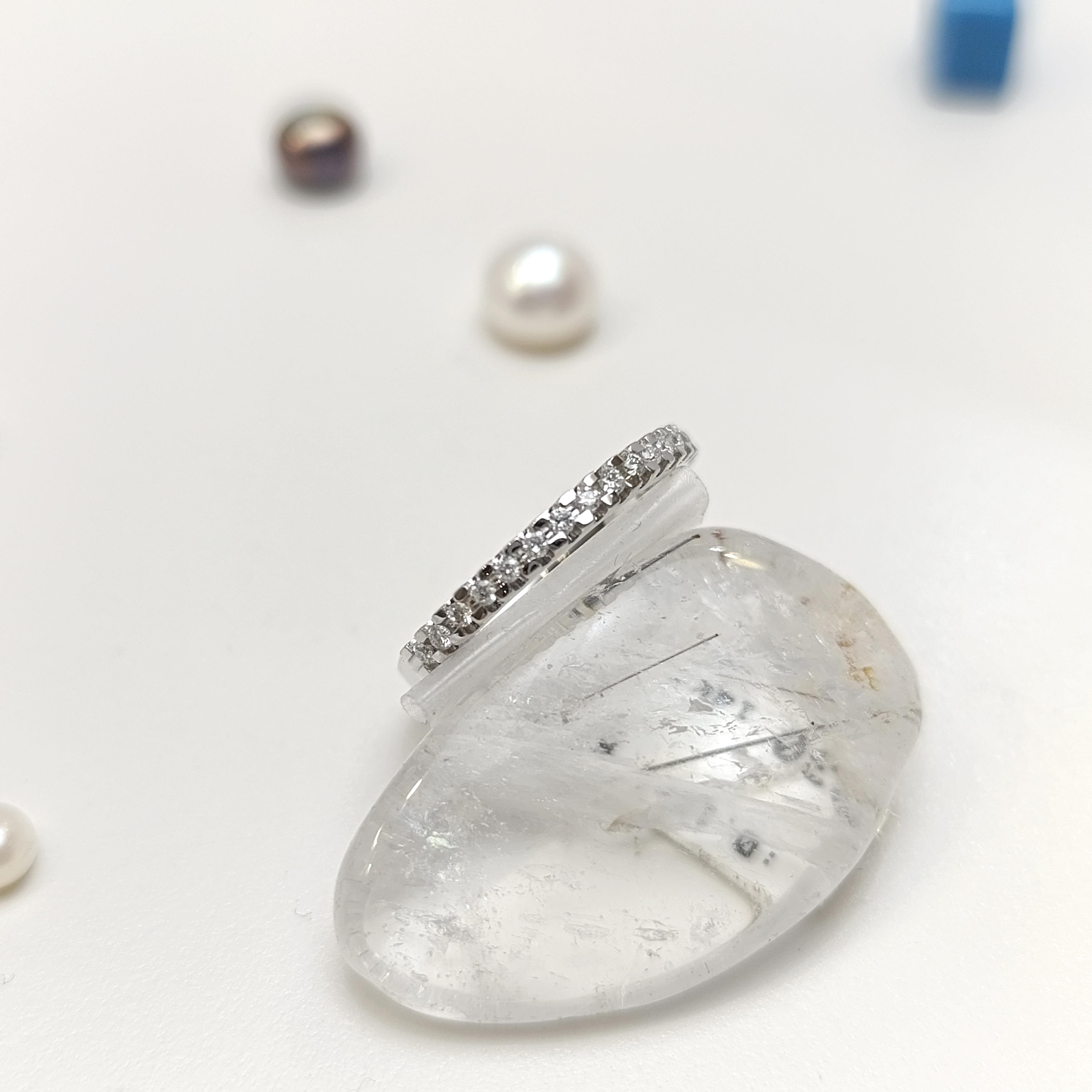 0.17ct Yarım Tur Pırlanta Taşlı Yüzük 14 Ayar Altın HD VİDEOLU