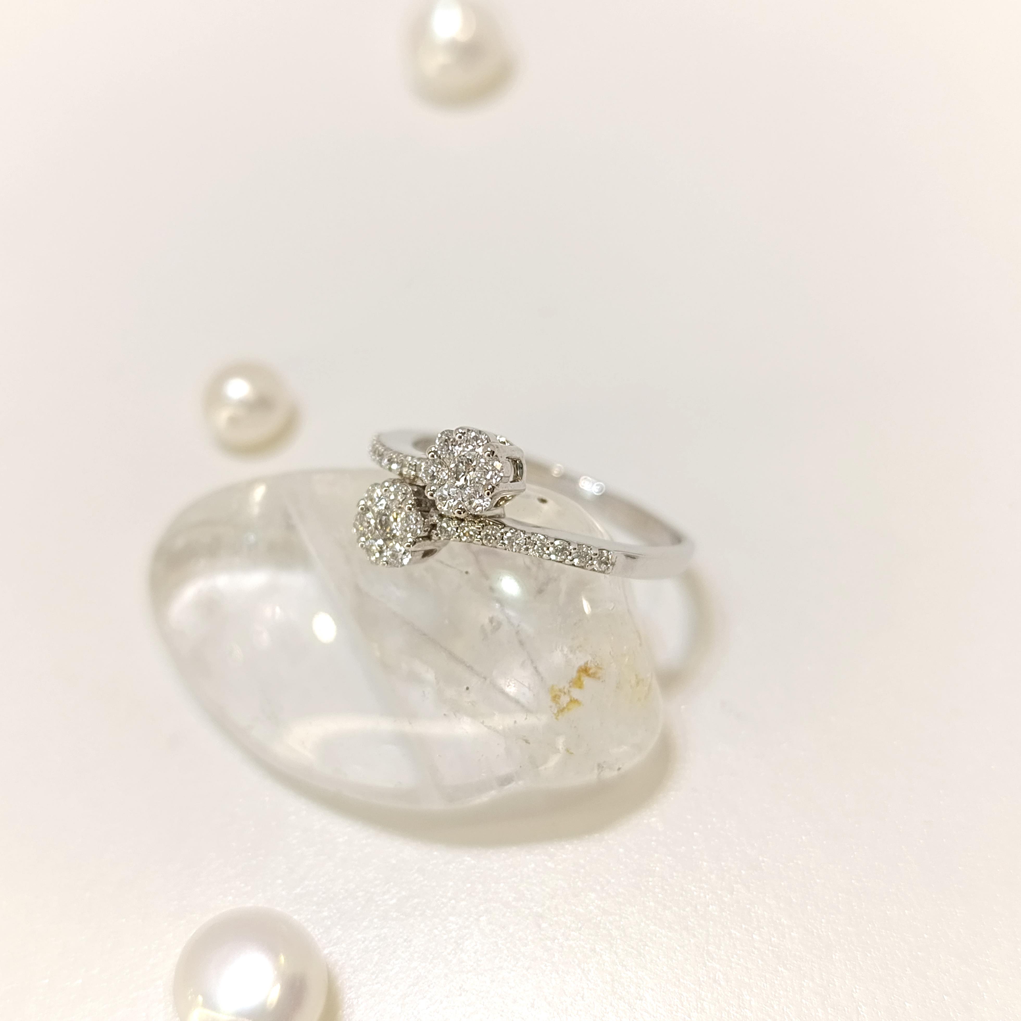 0.36ct Pırlanta Taşlı Yüzük 14 Ayar Altın HD VİDEOLU