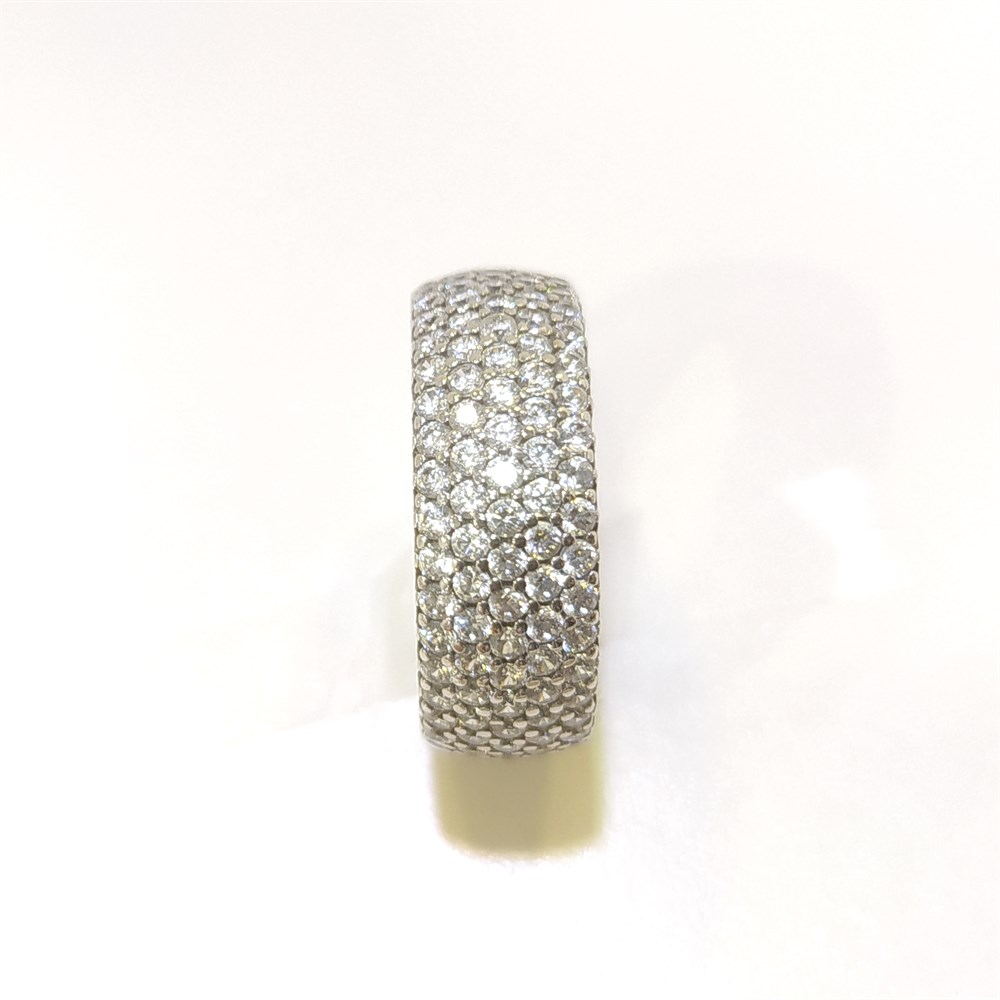 13 Ölçü Tam Tur TAşlı Alyans 14 ayar altın