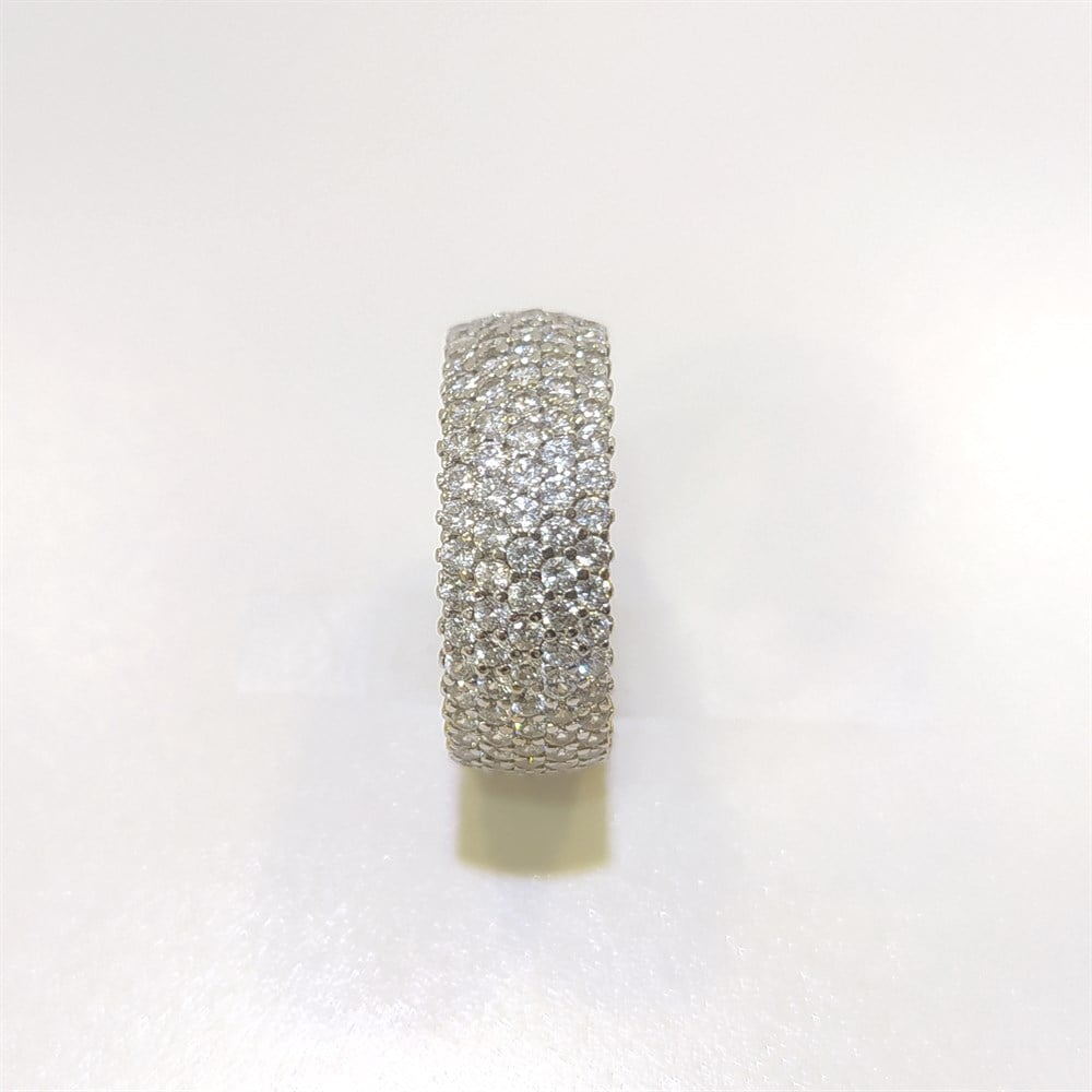 13 Ölçü Tam Tur TAşlı Alyans 14 ayar altın