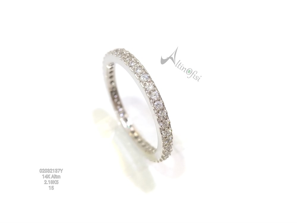 15 Ölçü Tamtur Alyans Su Yolu Yüzük 14 Ayar Altın