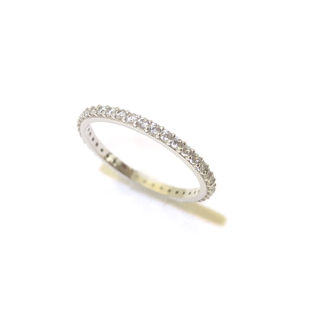 17 Ölçü Tam Tur TAşlı Alyans 14 ayar altın