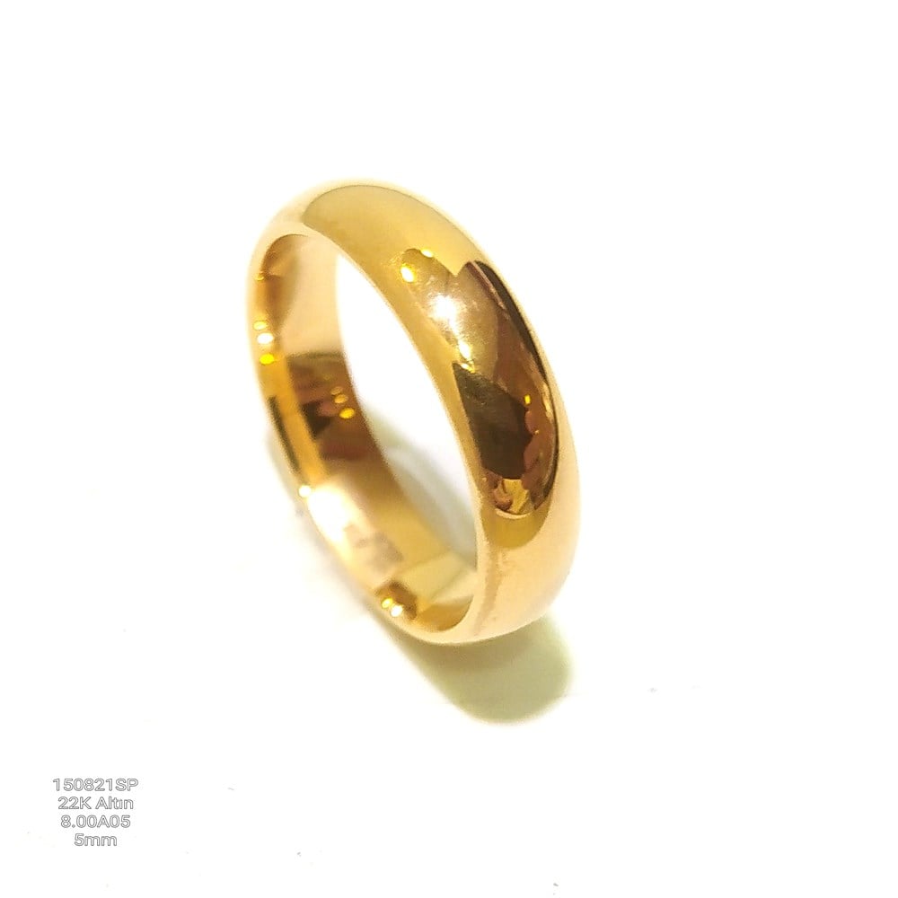 5mm 22 AyAr Altın Klasik Alyans