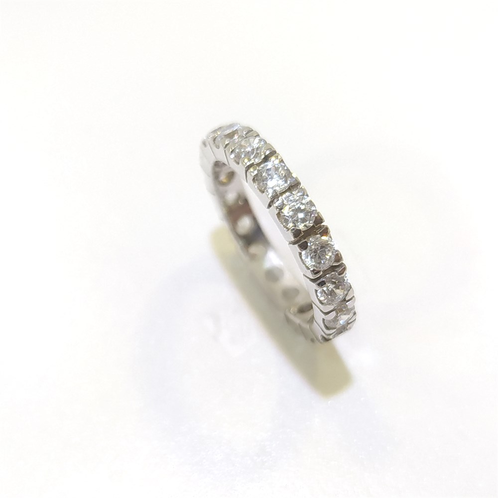 9.5 Ölçü Tam Tur TAşlı Alyans 14 ayar altın