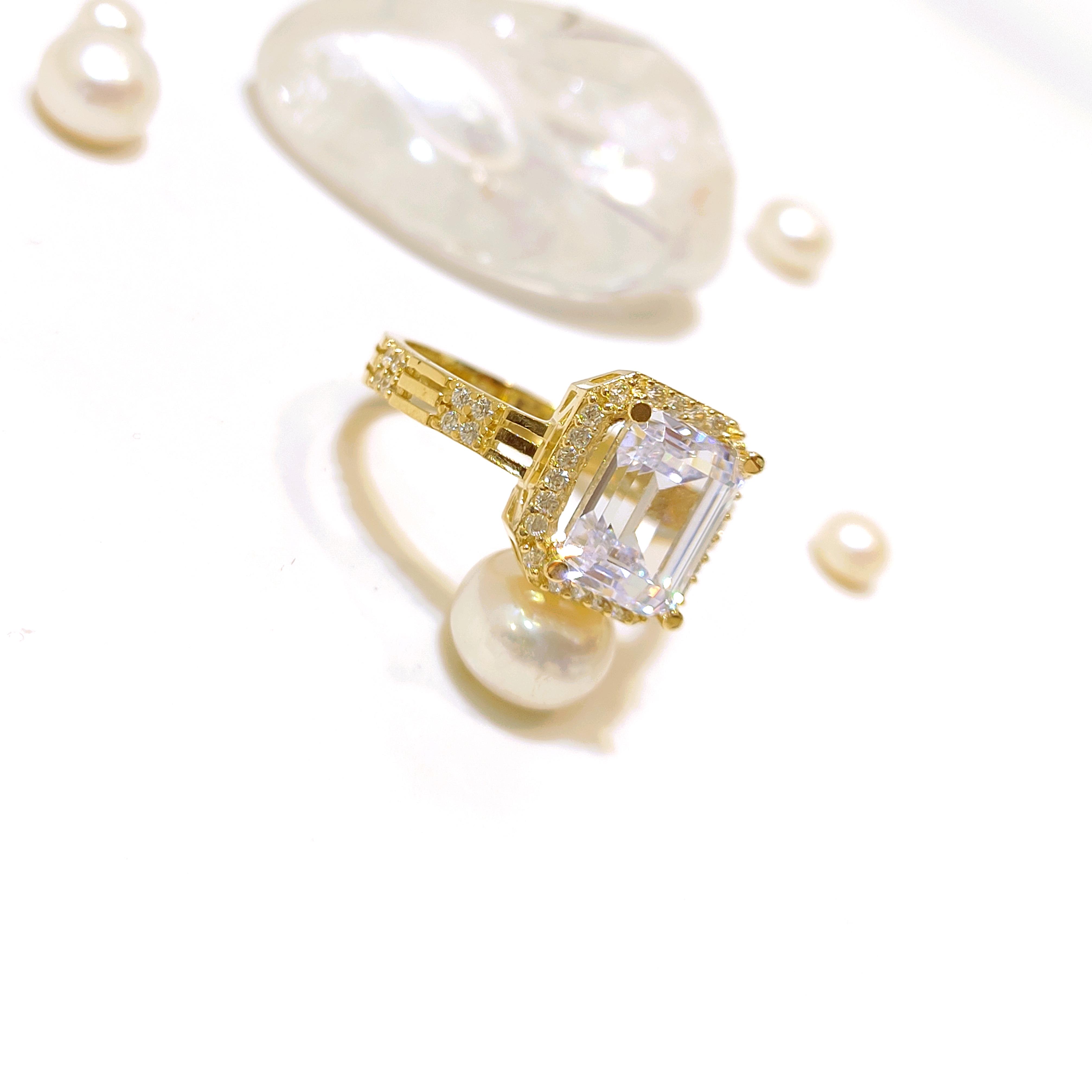 Baget Taşlı Yüzük 14 Ayar Altın HD VİDEOLU