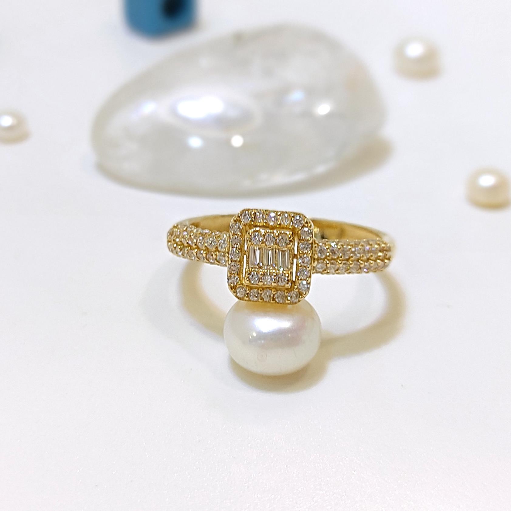 Baget Taşlı Yüzük 14 Ayar Altın HD VİDEOLU