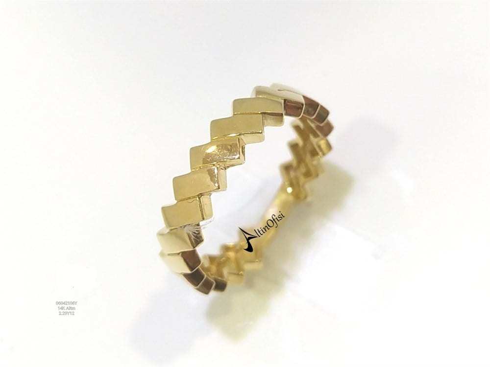 Baget Taşsız Yüzük 14 Ayar Altın