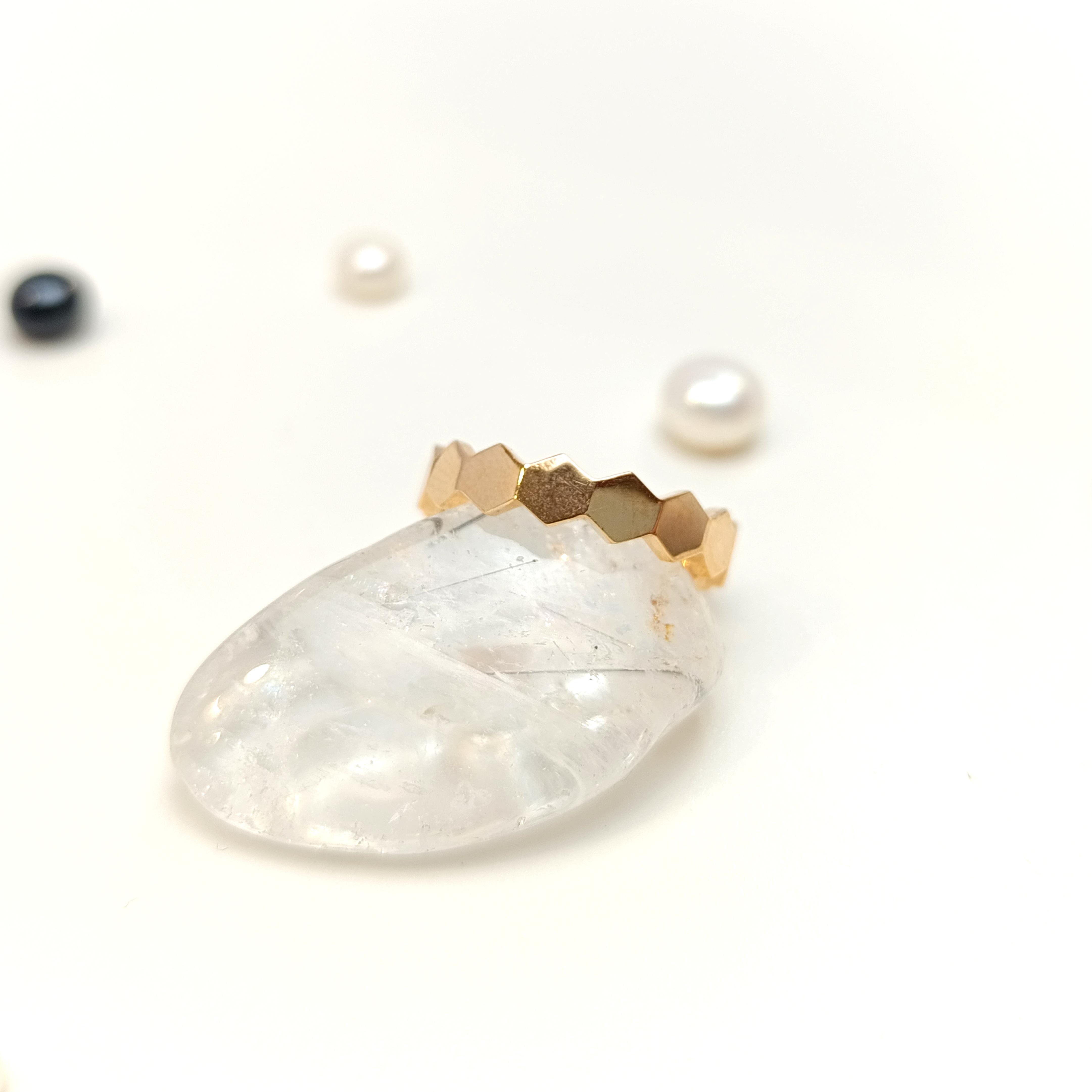 Bal Peteği Yüzük 14 Ayar Altın HD VİDEOLU