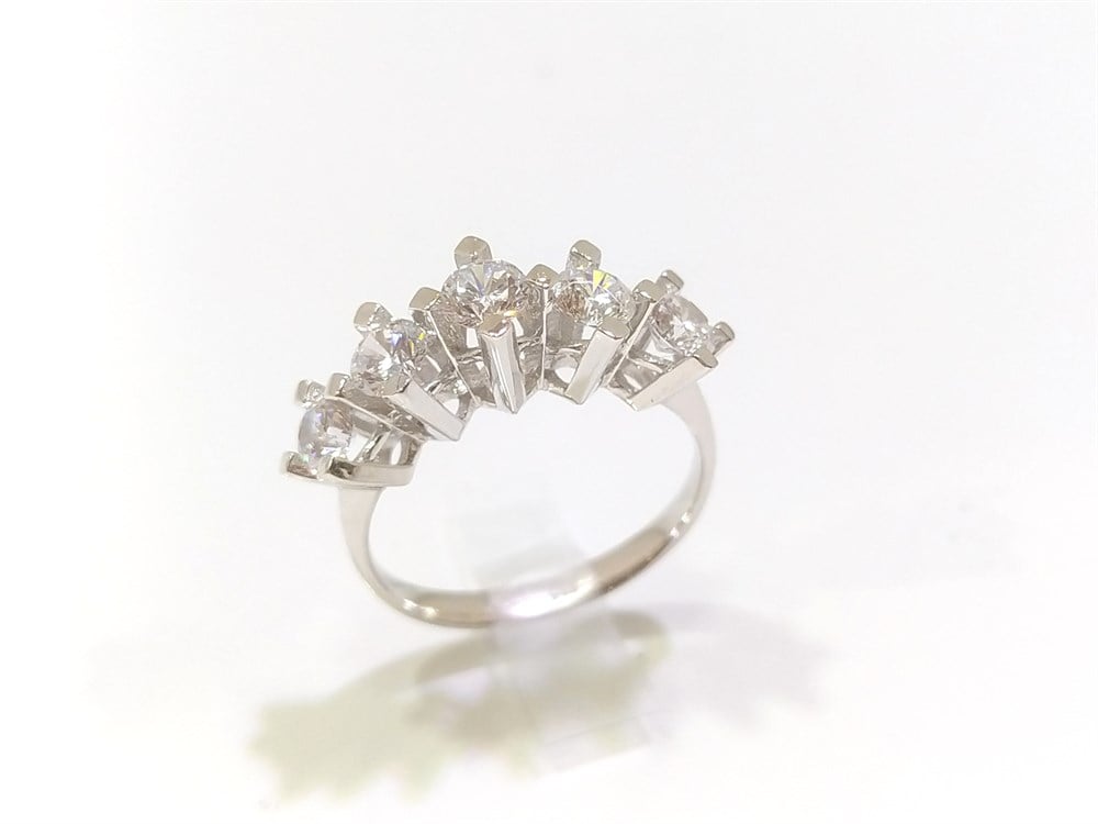 Beş TAş Yüzük 14 Ayar Altın