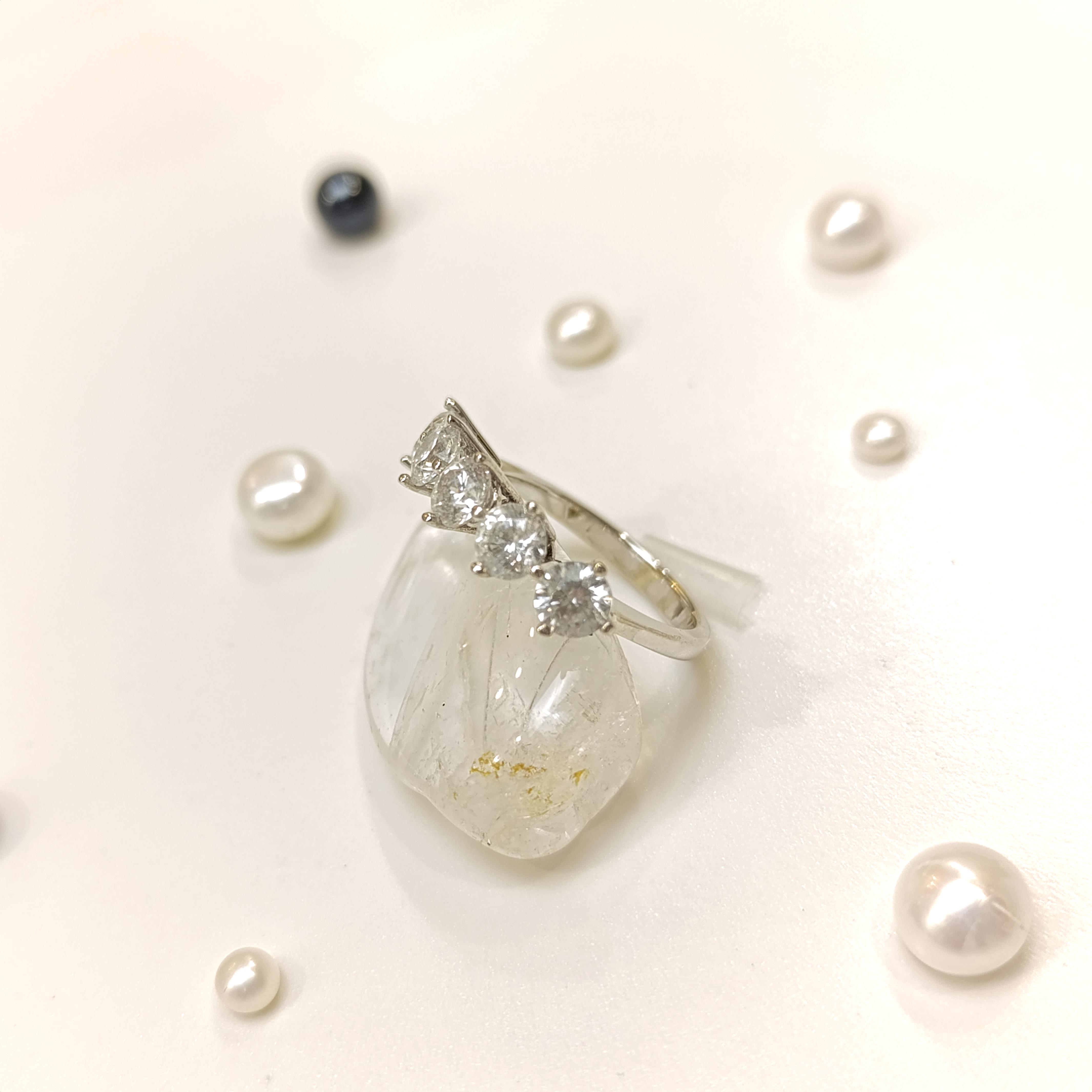 Beş Taş Yüzük 14 Ayar Altın HD VİDEOLU