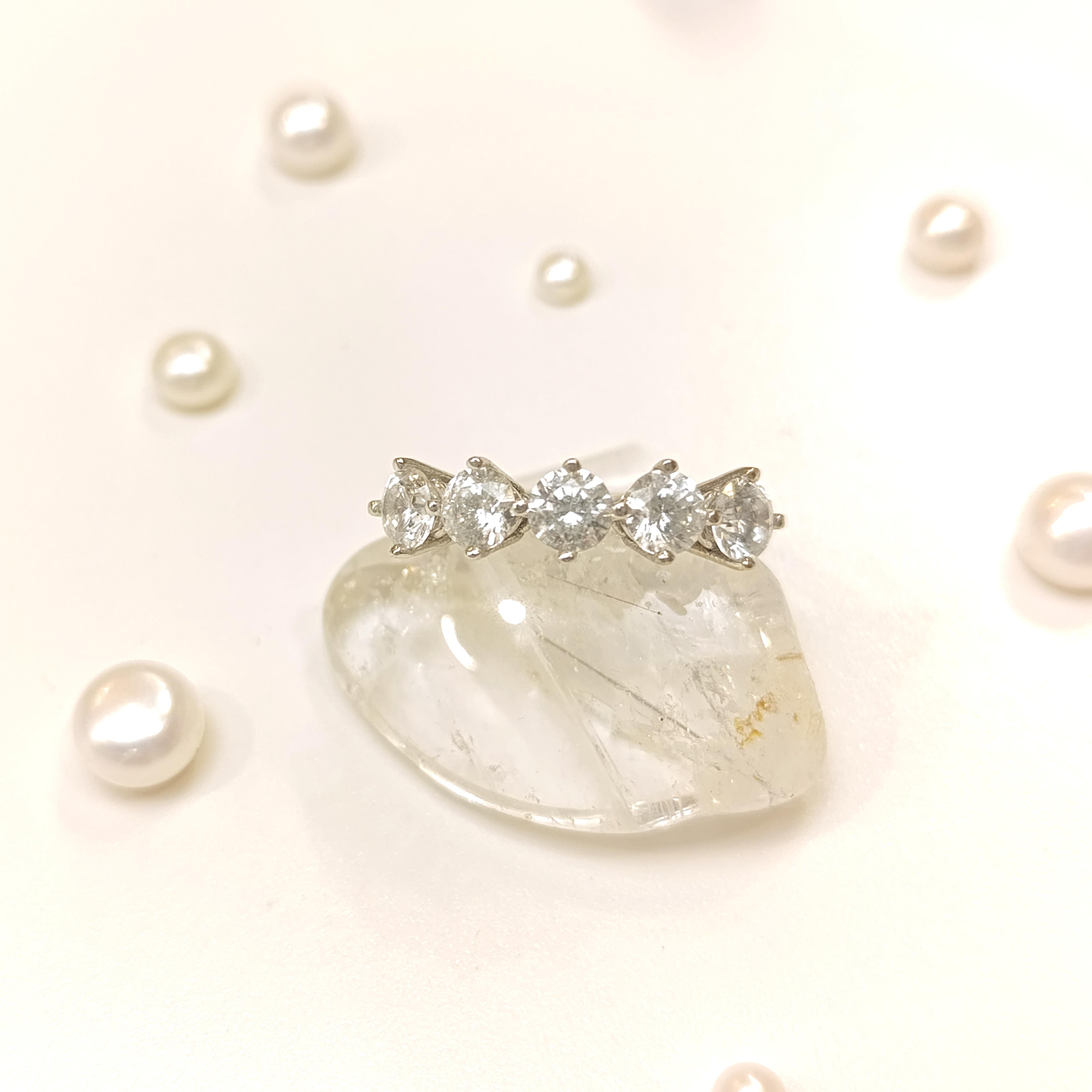 Beş Taş Yüzük 14 Ayar Altın HD VİDEOLU