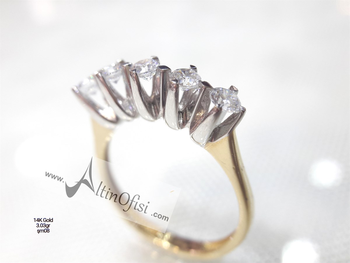 Beştaş Yüzük 14 Ayar Altın