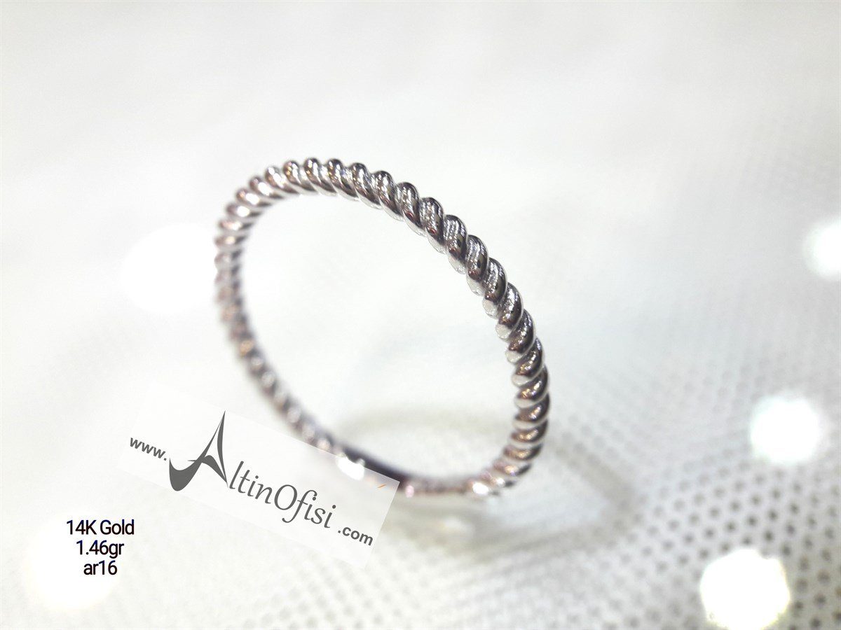 Burma Alyans Yüzük 14 Ayar Altın