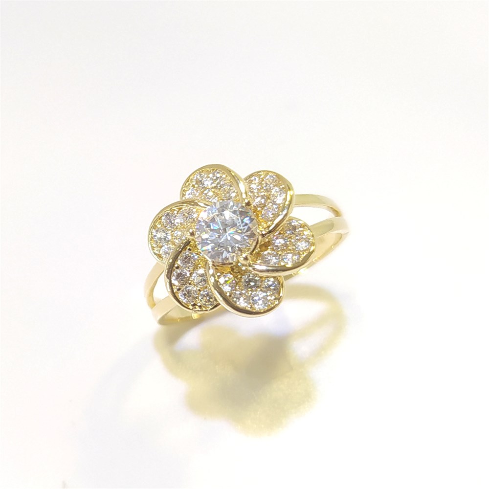 Çiçek Yüzük 14 Ayar Altın