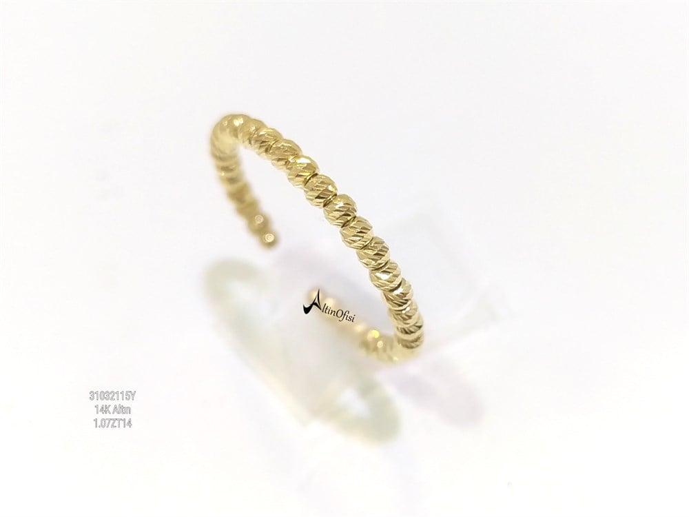 Dorika Toplu Yüzük 14 Ayar Sarı Altın