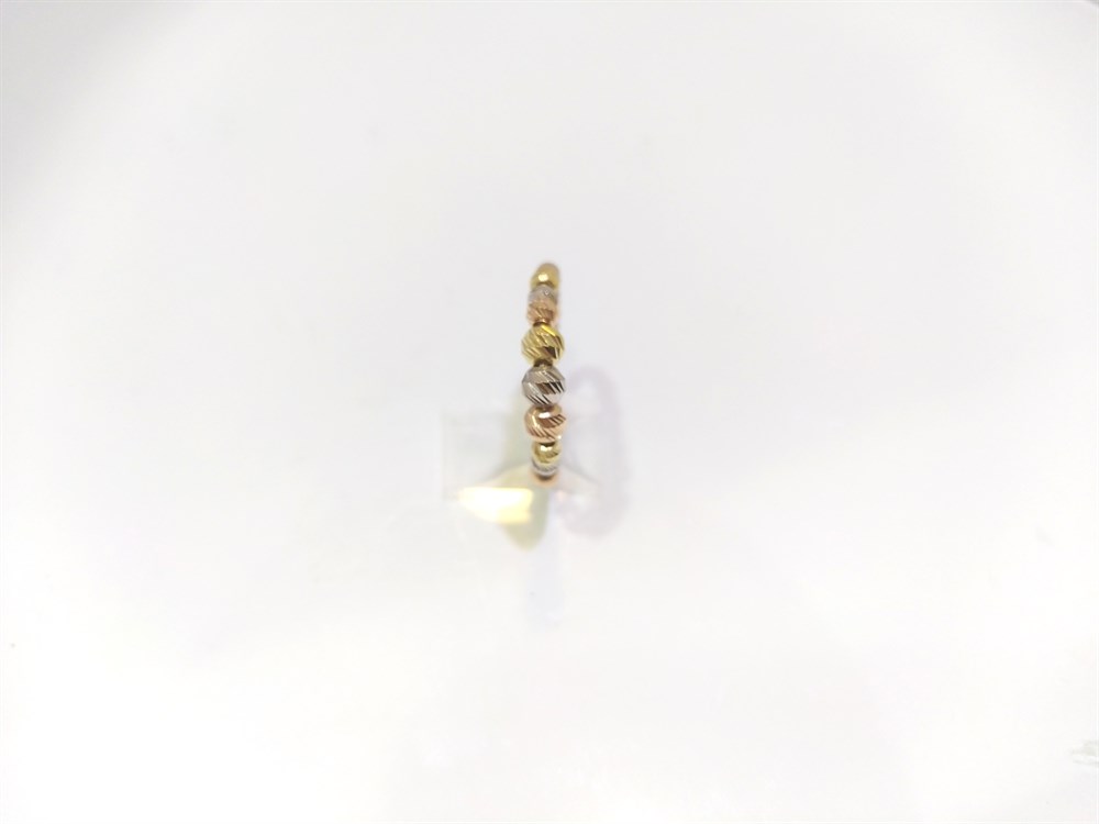 Dorika Toplu Yüzük 14 Ayar Üç Renkli Altın