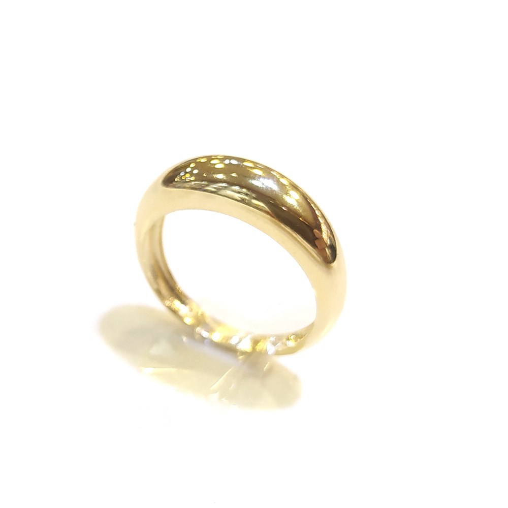 Düz Taşsız Fütüristik Tasarım Yüzük 14 Ayar Altın