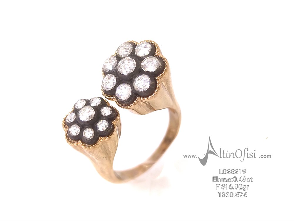 Elmas Gül Modeli Yüzük